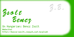 zsolt bencz business card